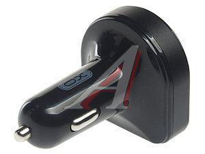 Изображение 2, XO-BCC01 Black Устройство зарядное в прикуриватель с трансмиттером (bluetooth, hands free) черное XO