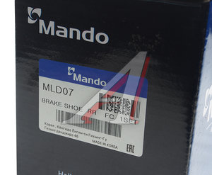 Изображение 4, MLD07 Колодки тормозные CHEVROLET Aveo (03-) задние барабанные (4шт.) MANDO