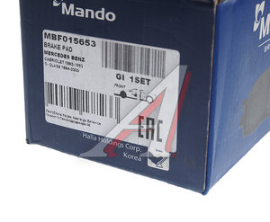 Изображение 4, MBF015653 Колодки тормозные MERCEDES E (W124, W210) передние (4шт.) MANDO