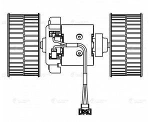 Изображение 3, LFh1503 Мотор отопителя КАМАЗ-5490 MERCEDES Actros MP2, MP3 (03-) в сборе LUZAR