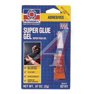 Изображение 1, 82191 Клей-супер универсальный гель 2г Super Glue Gel PERMATEX