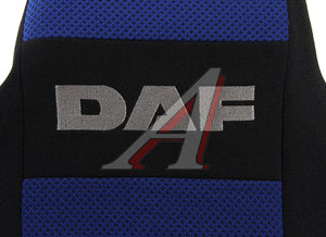 Изображение 2, DAF XF 95С Чр-Син Авточехлы DAF XF 95 жаккард черно-синие комплект АВТОРЕАЛ