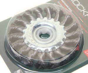 Изображение 2, RF-BWF104 Кордщетка для УШМ дисковая 100мм витая сталь в блистере ROCKFORCE