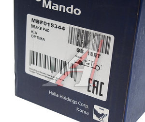 Изображение 3, MBF015344 Колодки тормозные KIA Optima (11-) передние (4шт.) MANDO