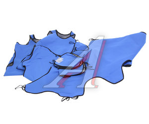 Изображение 3, SD110 Авточехлы (майка) полиэстер синие (9 предм.) Standart PREMIER