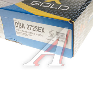 Изображение 6, DBA2723EX Диск тормозной TOYOTA Land Cruiser 200 LEXUS LX450D, LX570 задний "GOLD" (1шт.) DBA