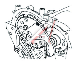 Изображение 4, JTC-4926 Фиксатор для дизельного двигателя с цепным приводом (RENAULT NISSAN OPEL: M9R, M9T, OM622, OM626) JTC
