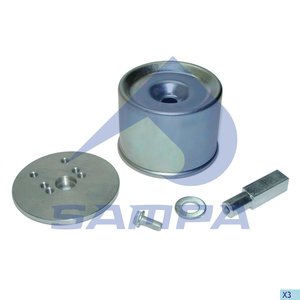 Изображение 2, 070.601 Ремкомплект BPW пневморессоры (стакан, палец, болты, плита) SAMPA