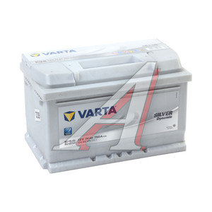 Изображение 1, 6СТ74(0) E38 Аккумулятор VARTA Silver Dynamic 74А/ч обратная полярность,  низкий
