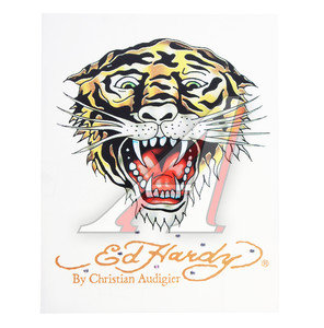 Изображение 1, EH-00227 Наклейка виниловая "TIGER" 18х23см со стразами ED HARDY