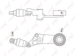 Изображение 1, PT3044 Ролик приводного ремня TOYOTA Avensis (T220, T250) LYNX