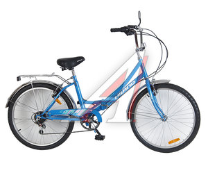 Изображение 1, T19B706 B Велосипед 24" 6-ск. складной голубой HILAND