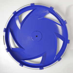 Изображение 3, МК-ПЛ-В15 Колпак колеса R-22.5 переднего пластик (синий) (вентилятор) ТТ