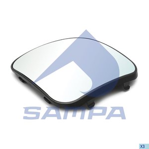 Изображение 2, 206.324 Элемент зеркальный КАМАЗ-5490 MERCEDES Axor с подогревом (панорама) SAMPA