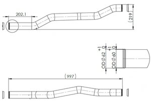 Изображение 4, 4IN005 Трубка MAN TGX системы охлаждения ретарды передняя DINEX