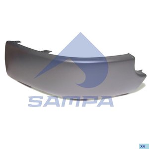 Изображение 2, 18300025 Бампер VOLVO FH12, 16, FM9, 12 левая нижняя часть (серый) SAMPA