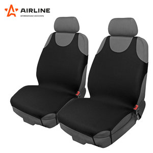 Изображение 5, ASC-F1 Авточехлы (майка) на передние сиденья полиэстр черные (2 предм.) AIRLINE