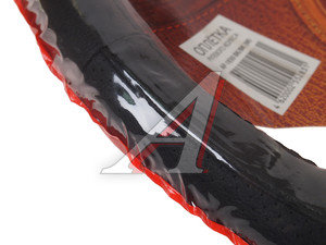 Изображение 2, AP-1030 BK/BK (M) Оплетка руля (M) 37-39см черная п/у кожа перфорированная ребристая Luxury AUTOPROFI