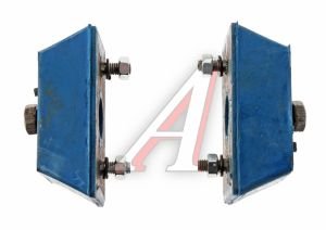 Изображение 1, 3102-1001804 Подушка ГАЗ-3102, 3302 в сборе передняя с крепежом в упаковке комплект 2шт. (синяя) Вулкан-НН