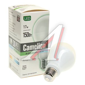 Изображение 1, LED17-A65/845/E27 Лампа светодиодная E27 A65 17W (150W) 220V холодный BasicPower CAMELION