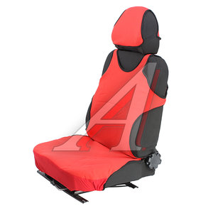 Изображение 1, SD12 Авточехлы (майка) на передние сиденья полиэстр красные (4 предм.) Standart PREMIER