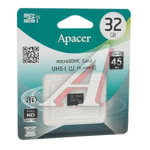 Изображение 1, AP32GMCSH10U1-RA Карта памяти 32GB MicroSD class 10 APACER