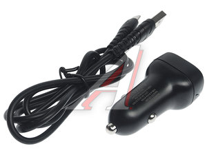 Изображение 2, ES-CC2M black Устройство зарядное в прикуриватель 1USB 12V кабель micro USB EARLDOM