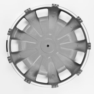 Изображение 2, МК-ПЛ-Р02 Колпак колеса R-22.5 заднего пластик (серый) Турбо ТТ