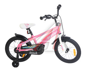 Изображение 8, T18B906-16 Велосипед 16" 1-ск. (4-6 лет) розовый STITCH