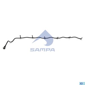 Изображение 2, 044.173 Трубка SCANIA P, G, R, T series системы охлаждения (для прокачки) SAMPA