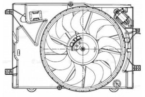 Изображение 4, LFK0595 Вентилятор OPEL Mokka (12-) охлаждения радиатора LUZAR