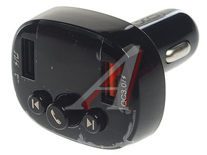 Изображение 1, XO-BCC03 Black Устройство зарядное в прикуриватель с трансмиттером (bluetooth, hands free) черное XO