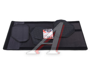 Изображение 3, ORGD60111 Органайзер в багажник 60х30х30см 3D экокожа черный кант черный дв.ромб FOR CARS