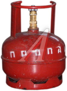 Изображение 1, НГЗА 5л Баллон газовый пропан 5л 1.6МПа с вентилем НГЗА