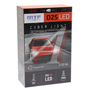Изображение 3, DPD2S6 Лампа светодиодная 12V D2S 35W P32d-2 бокс (2шт.) MTF