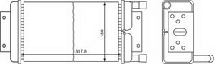 Изображение 2, 5320-8101060-04 Радиатор отопителя КАМАЗ медный 4-х рядный ШААЗ