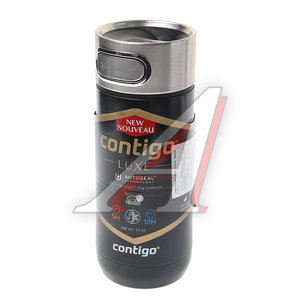 Изображение 1, Contigo-2104541 Термокружка 360мл непроливайка черная Luxe CONTIGO