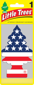 Изображение 1, CF-10945 Ароматизатор подвесной пластина (ваниль) американский флаг Елочка CAR FRESHNER