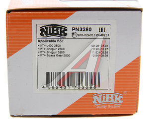 Изображение 5, PN3280 Колодки тормозные MITSUBISHI Pajero 1, 2, L400 (94-03) задние (4шт.) NIBK