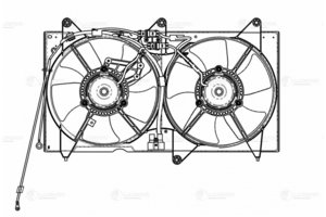 Изображение 3, LFK3003 Вентилятор CHERY Tiggo (05-15) охлаждения радиатора LUZAR