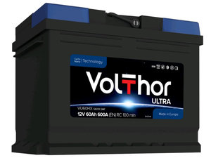 Изображение 1, 6СТ60(1) 56013 Аккумулятор VOLTHOR Ultra 60А/ч