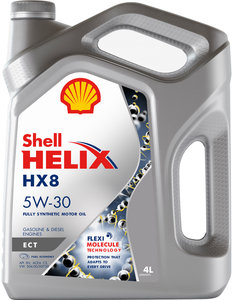 Изображение 2, 550045056 Масло моторное HELIX HX-8 ECT 5W30 C3/SN синт.4л SHELL