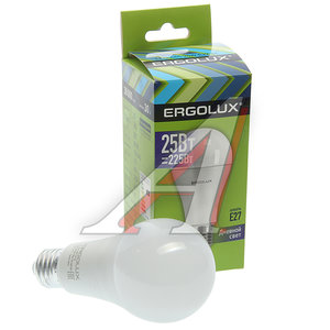 Изображение 1, EL-LED-A65-25W-E27-6K Лампа светодиодная E27 A65 25W (225W) 220V холодный ERGOLUX