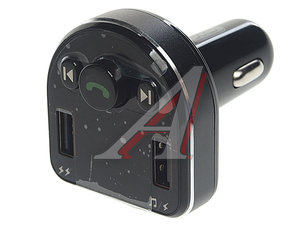 Изображение 1, XO-BCC01 Black Устройство зарядное в прикуриватель с трансмиттером (bluetooth, hands free) черное XO