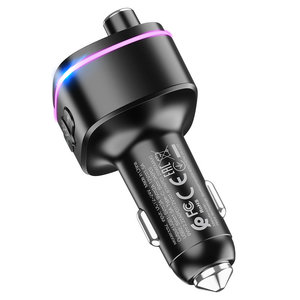 Изображение 5, E62 black Устройство зарядное в прикуриватель с трансмиттером (bluetooth, hands free) HOCO