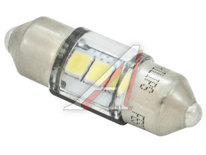 Изображение 1, 11860CU60X1 Лампа светодиодная 12V C5W SV8.5 30мм 6000K 100Лм двухцокольная Led White Ultinon Pro6000 PHILIPS
