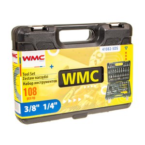Изображение 4, WMC-41082-5DS Набор инструментов 108 предметов слесарно-монтажный 1/4", 3/8" WMC TOOLS