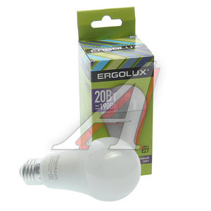 Изображение 1, EL-LED-A65-20W-E27-6K Лампа светодиодная E27 A65 20W (190W) 220V холодный ERGOLUX