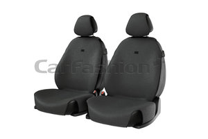 Изображение 1, 21245 Авточехлы (майка) на передние сиденья полиэстер темно-серые (4 предм.) Forum Front CARFASHION