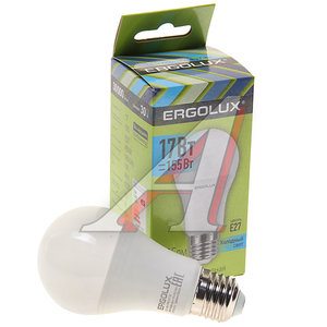 Изображение 1, EL-LED-A60-17W-E27-4K Лампа светодиодная Е27 A60 17W (155W) 220V холодный ERGOLUX